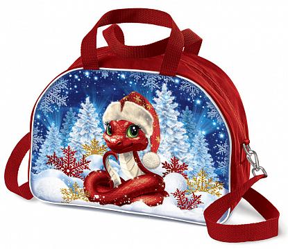 Купить Уп. Сумка Змейка красная 10х32х25 см, 3000 гр.  