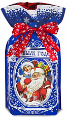 Купить Новогодние мешочки -  Скоро будем (синий)