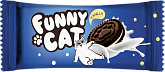 Печенье Funny Сat с какао и начинкой с ароматом ванили 42 гр. (Посольство вкусной еды)