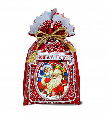Купить Новогодние мешочки - Мешочек Скоро будем! красный
