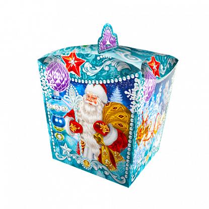 Купить Уп. Фонарик Новогодние картинки (фольга, тиснение) 13,5х10,5х10,5 см, 700  
